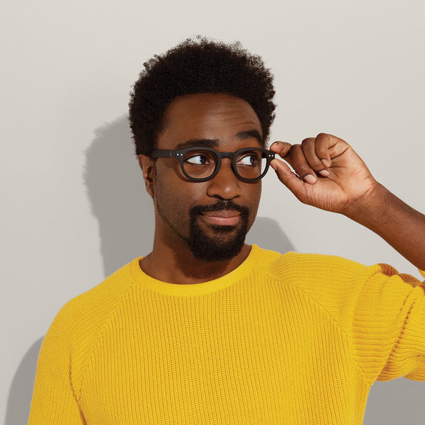 Blue - Light Optical Glasses / Style C / Black - Shade Files